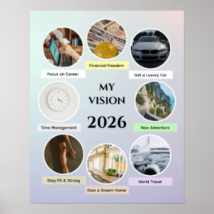 Moderne 2026 Manifestatieposter Esthetische zach Poster