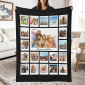 Moderne 20 fotocollage fleece deken
