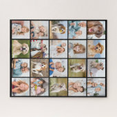 Moderne 20 Fotocollage Gepersonaliseerde 520 stuk Legpuzzel (Horizontaal)