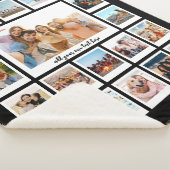 Moderne 20 fotocollage sherpa deken (3/4)