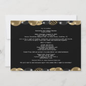 Moderne 20 jaar klasse reünie zwart goud kaart (Achterkant)