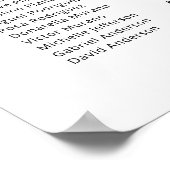 Moderne 20 tafels Vind uw stoel kaart Poster (Hoek)