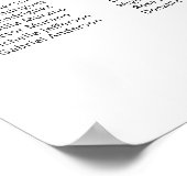 Moderne 20 Tafels Welkom Zitplaatskaart Poster (Hoek)