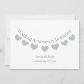 Moderne 20e China huwelijksjubileum uitnodiging (Achterkant)