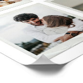 Moderne 20e Jubileum Custom Photo Collage Poster (Hoek)