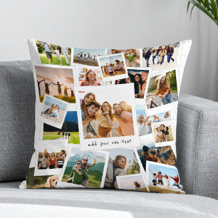 Moderne 21 Afbeelding plakboek fotocollage Kussen