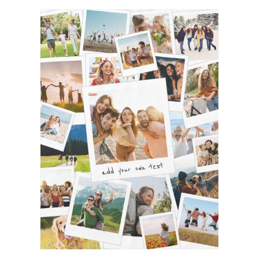 Moderne 21 Afbeelding plakboek fotocollage Tafelkleed (Voorkant)
