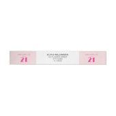 Moderne 21e Eenentwintigste Roze Verjaardagsfeestj (Individueel)
