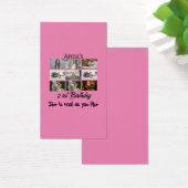 Moderne 21e verjaardag gepersonaliseerd 9 Foto Col Visitekaartje (Bureau)