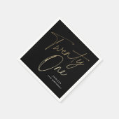 Moderne 21e verjaardag van Manuscript Black en Gol Servet (Hoek)