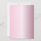 Moderne 21ste verjaardag roze glitter schittering kaart (Achterkant)