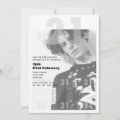 Moderne 21ste verjaardag van de JONGE partij URBAN Kaart (Voorkant)