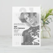 Moderne 21ste verjaardag van de JONGE partij URBAN Kaart (Staand voorkant)