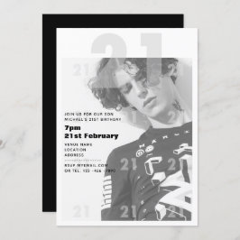 Moderne 21ste verjaardag van de JONGE partij URBAN Kaart