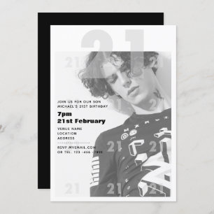 Moderne 21ste verjaardag van de JONGE partij URBAN Kaart