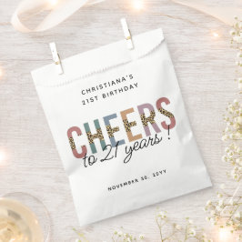 Moderne 21ste verjaardag van de Leopard van de Par Bedankzakje