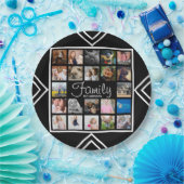 Moderne 22-reeks fotocollage & naam papieren bordje (Feest)