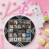 Moderne 22-reeks fotocollage & naam papieren bordje (Feest)