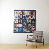 Moderne 22-serie Foto Collage & White Laurel Navy Wandkleed (In Situ (horizontaal))