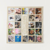 Moderne 22-serie Foto Collage & White Laurels Wandkleed (Voorkant (horizontaal))