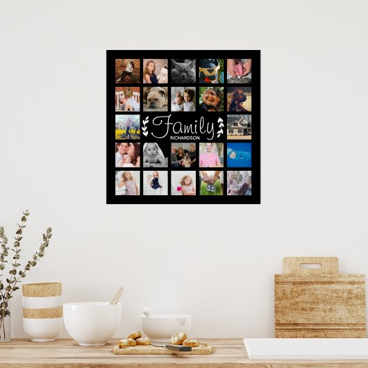 Moderne 22-serie fotocollage Laurels Poster (Keuken)