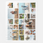 Moderne 23 fotocollage fleece deken (Voorkant)