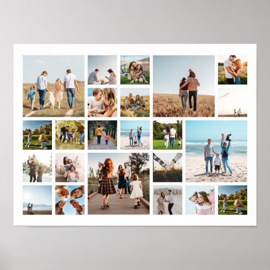 Moderne 23 fotocollage poster (Voorkant)