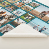 Moderne 23 fotocollage sherpa deken (3/4)