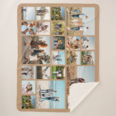 Moderne 23 fotocollage sherpa deken (Voorkant)