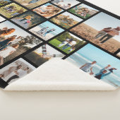 Moderne 23 fotocollage sherpa deken (3/4)