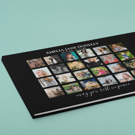 Moderne 24-fotocollage gastenboek