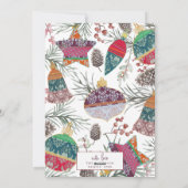 Moderne 25 foto collage kerstpatroon feestdagenkaart (Achterkant)