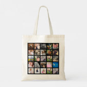 Moderne 25-reeks fotocollage tote bag (Achterkant)