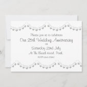 Moderne 25e Silver Wedding Jubileum Uitnodiging (Voorkant)