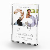Moderne 25e trouwdagjubileum 2  fotoblokken (Rechts)
