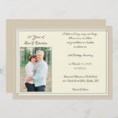 Moderne 25e verjaardagsviering kaart (Voorkant / Achterkant)