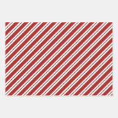 Moderne 27-foto kerstornamenten rood en wit inpakpapier vel (Voorkant 3)