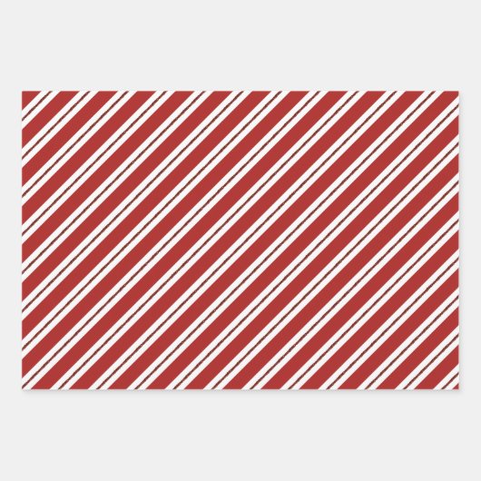 Moderne 27-foto kerstornamenten rood en wit inpakpapier vel (Voorkant 3)