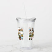 Moderne 28 fotocollage acryl drinkbeker (Links)