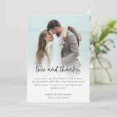 Moderne 2 Bedankt van de Liefde van het Manuscript Kaart (Staand voorkant)