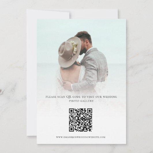 Moderne 2 Bedankt van de Liefde van het Manuscript Kaart (Achterkant)