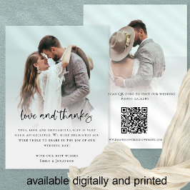 Moderne 2 Bedankt van de Liefde van het Manuscript Kaart