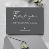 Moderne 2 foto bruiloft dank u kaart