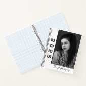 Moderne 2 Foto Collage Gepersonaliseerd Notitieboek (Binnen)