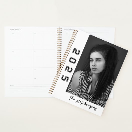 Moderne 2 Foto Collage Persoonlijk Planner (Display)