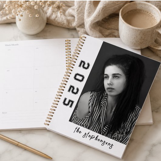 Moderne 2 Foto Collage Persoonlijk Planner