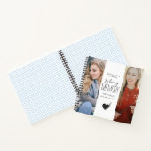 Moderne 2 foto in liefdevol geheugengast notitieboek (Binnen)
