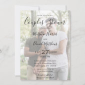 Moderne 2 foto LGBTQ Couples Douche Kaart (Voorkant)