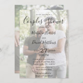 Moderne 2 foto LGBTQ Couples Douche Kaart (Voorkant / Achterkant)