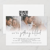 Moderne 2 foto-QR-code die geHitd wordt Kaart (Voorkant / Achterkant)